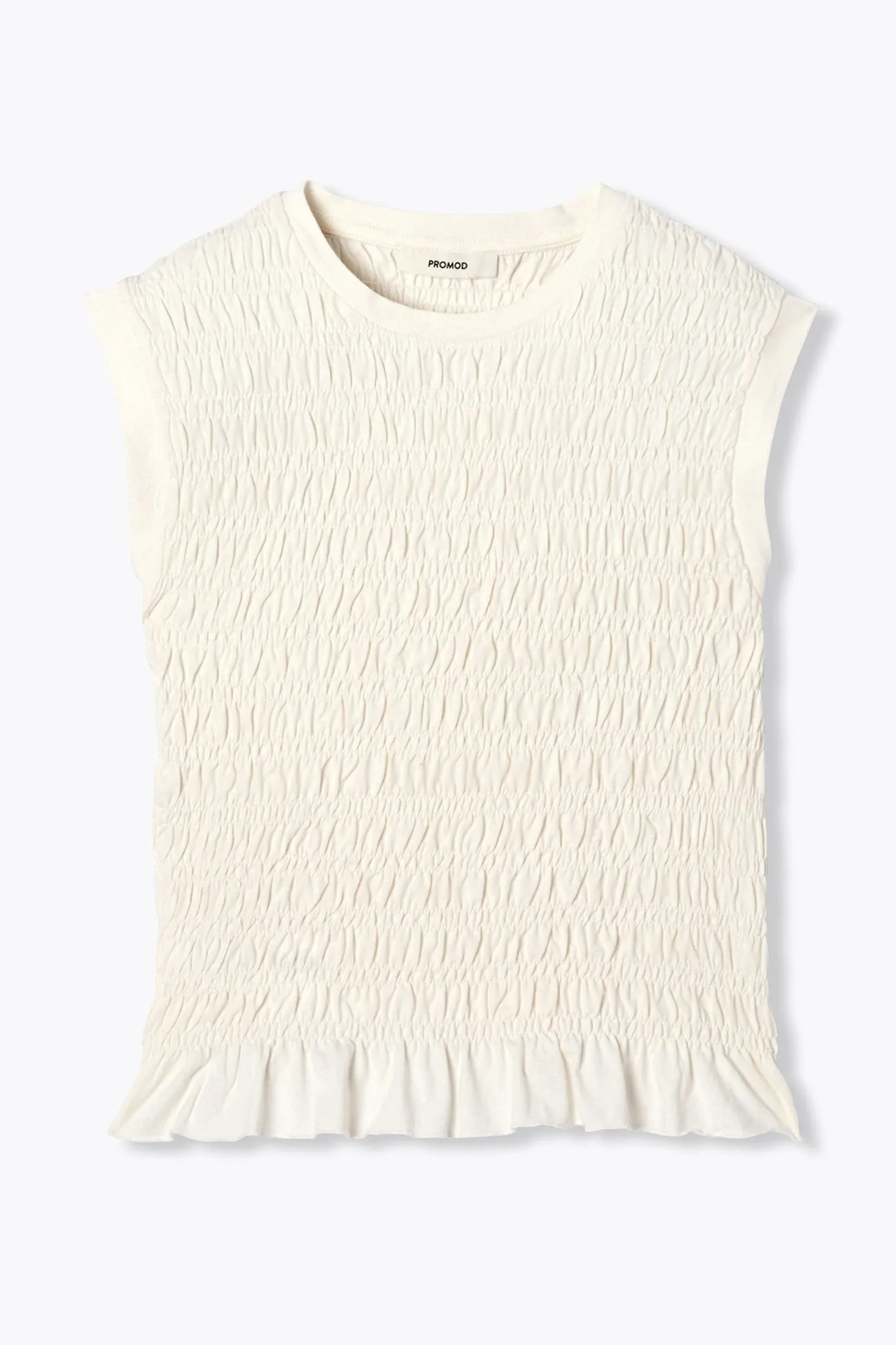 T-shirt plissé sans manches