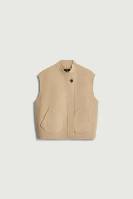 BLOUSON ADELINE BEIGE CHINÉ — photo 5