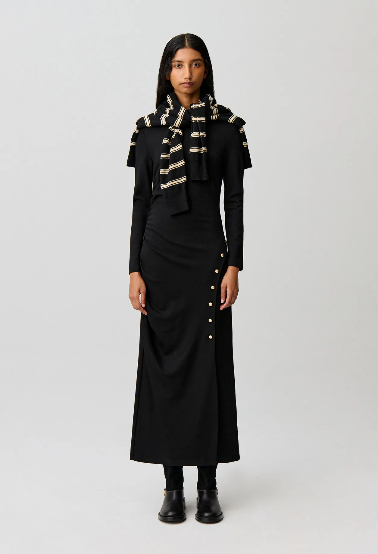 Robe longue près du corps jersey
