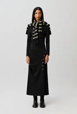 Robe longue près du corps jersey