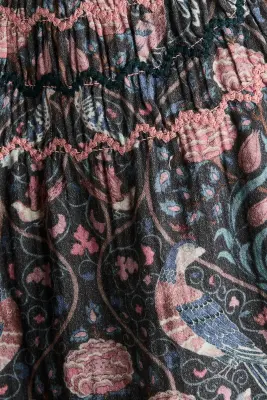 Blouse en mousseline à motif - Turquoise foncé/motif — photo 3