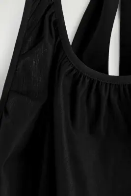 TOP À ENCOLURE LICOU ET DOS NU - NOIR — photo 4