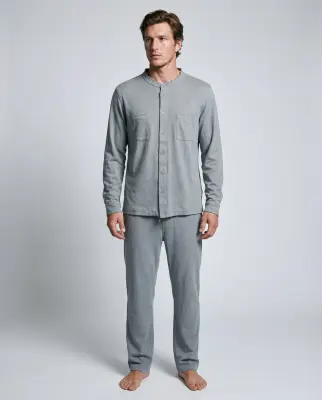 Pantalon Gris en Coton / Lin