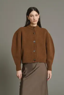 CARDIGAN LEONARD CARAMEL — photo 1