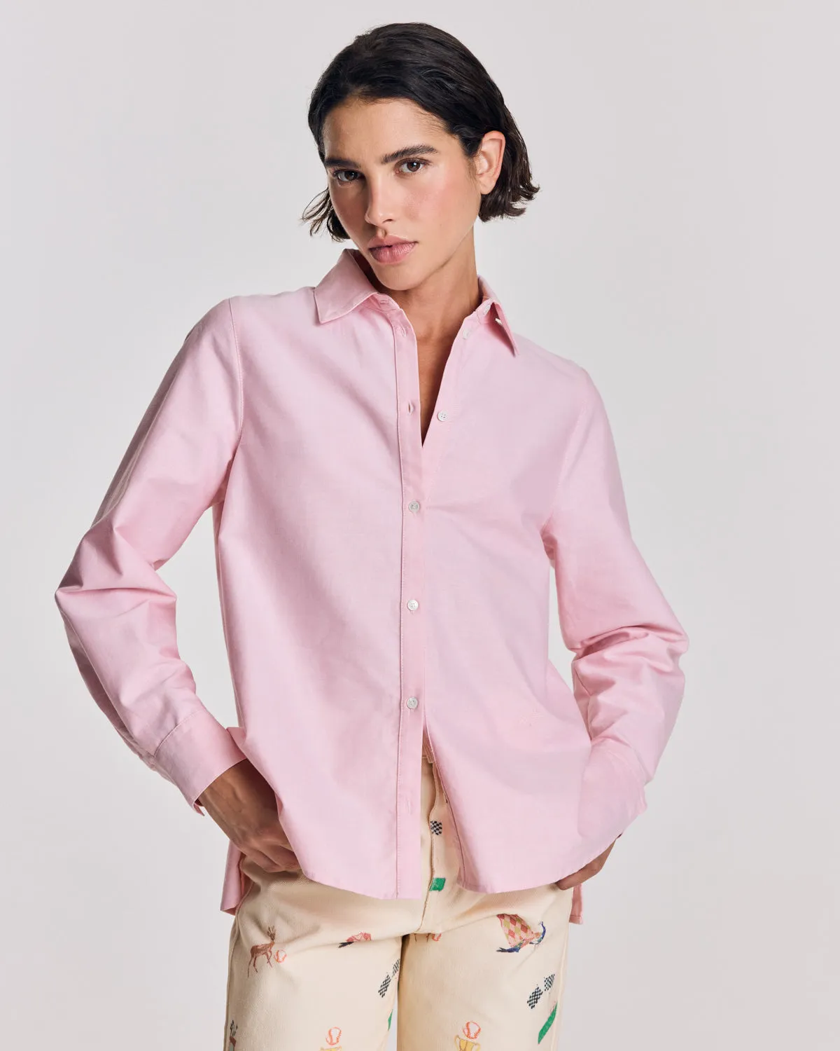 Chemise Liseron rose dragé