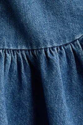 Jupe évasée en denim - Bleu denim — photo 4