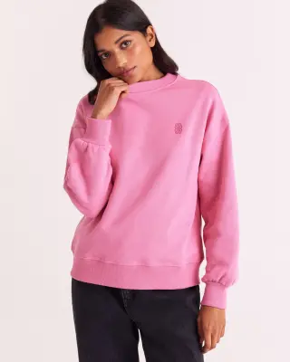 Sweat-shirt Virgile rose vif — photo 1