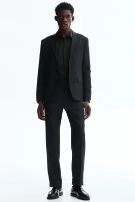 Chemise Regular Fit repassage facile - Noir — photo 1