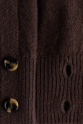 Gilet croisé - Marron foncé — photo 4