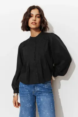 Blouse plissée romantique — photo 2