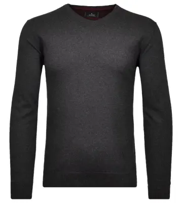 RAGMAN PULL COL V GRANDE LONGUEUR Anthracite — photo 2