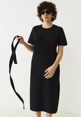 La robe t-shirt - Noir — photo 4