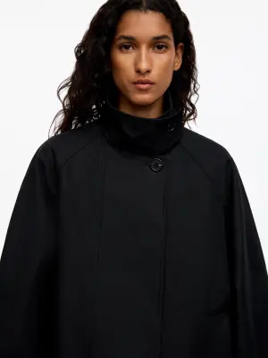 Veste avec col en velours côtelé - Noir — photo 1