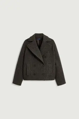 MANTEAU JOSEPH MARRON/NOIR — photo 5