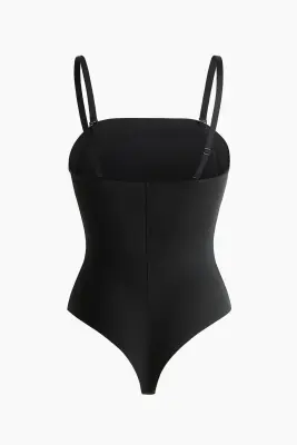Body string Light shape en microfibre - Noir — photo 1