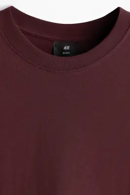 T-shirt Relaxed Fit - Bordeaux — photo 3