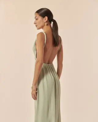 Robe longue Bubble River Green – Karma Koma — photo 4