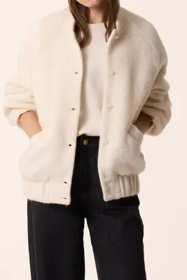 Veste maille Hildou Creme — photo 3