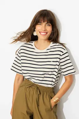 T-shirt marinière Femme — photo 3