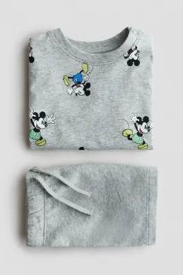 Ensemble imprimé 2 pièces - Gris clair/Mickey — photo 2