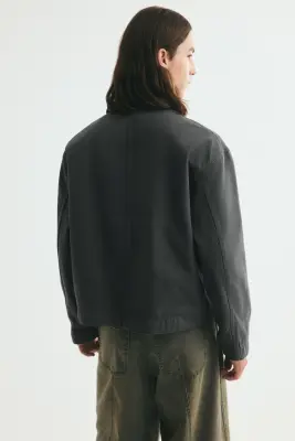 Workwear jacket - Gris foncé — photo 3