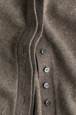 Gilet en cachemire - Taupe foncé — photo 2