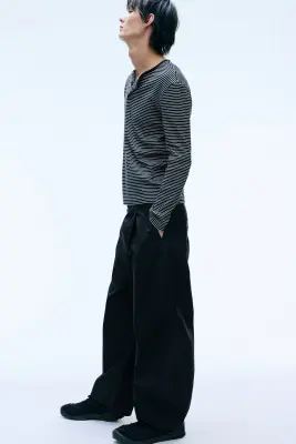 Pantalon chino Felix Barrel - Noir — photo 2