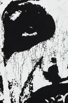 Sweat oversize imprimé Yungblud - Noir délavé — photo 2