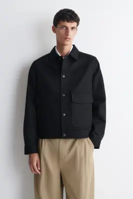 VESTE EN DENIM SELVEDGE BRUT - NOIR — photo 2