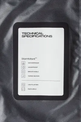 Veste de pluie Regular Fit StormMove™ - Noir — photo 1