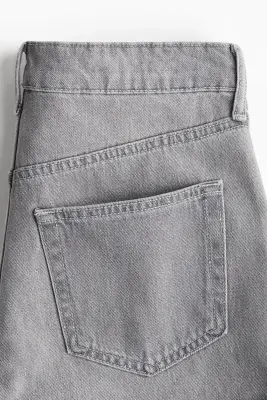 Short High en denim - Gris — photo 2