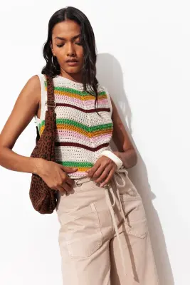 Pull sans manches en crochet — photo 5
