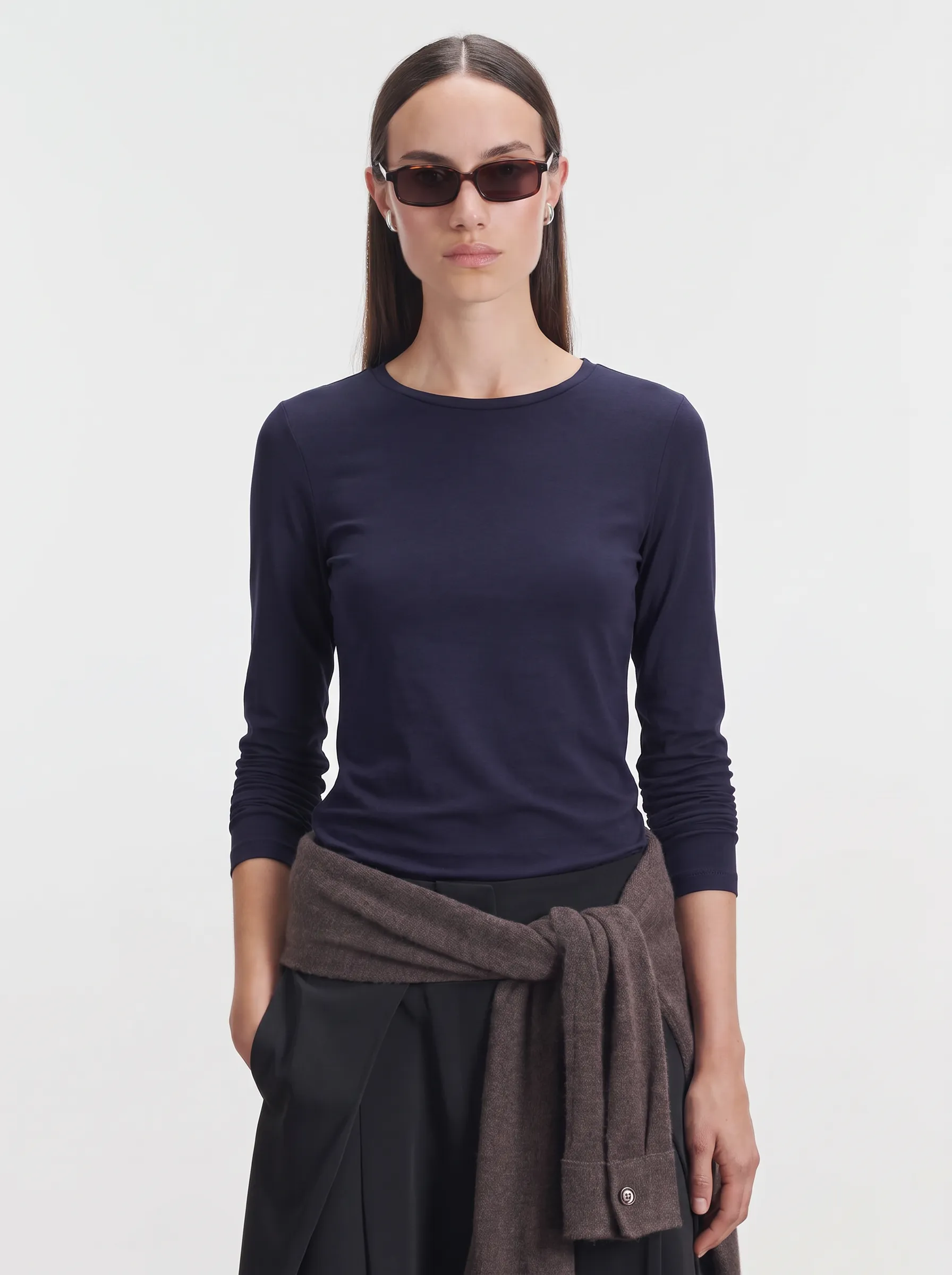 T-shirt en viscose et élasthanne