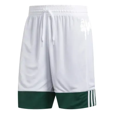 ADIDAS SHORT REVERSIBLE Vert Blanc — photo 4