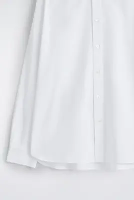 CHEMISE OXFORD EN COTON - BLANC — photo 5