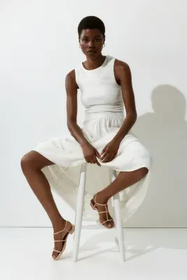 Sandales à brides fines - Beige — photo 1