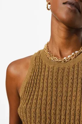 Pull-débardeur maille ajourée — photo 5