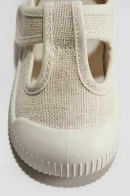 Sandales en coton - Beige clair — photo 1