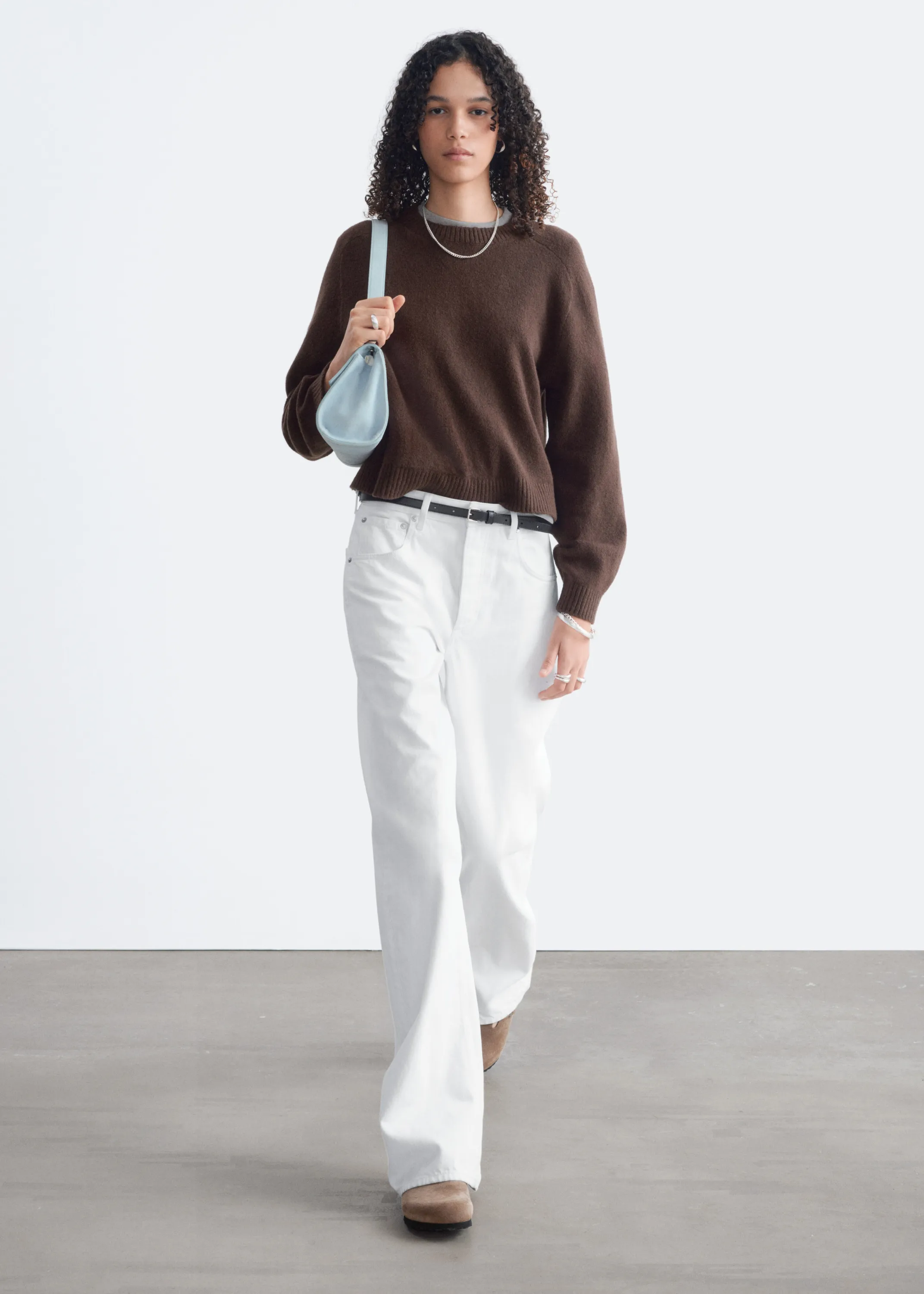 Pull en maille - Marron foncé