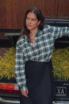 Chemise à carreaux Femme — photo 2