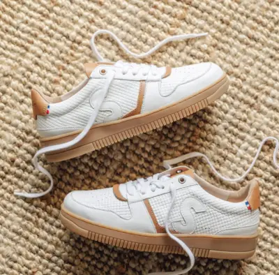 Baskets Bellis Blanc Tressé — photo 1