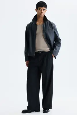 Débardeur côtelé Slim Fit - Beige — photo 2