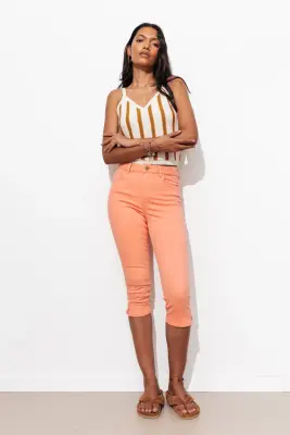 Pantalon capri slim Femme — photo 3