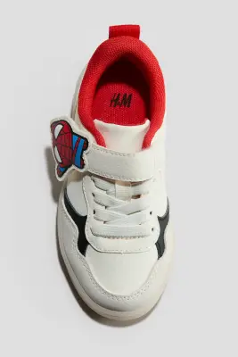 Sneakers à motifs avec semelle clignotante - Crème/Spider-Man — photo 2