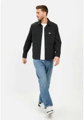 CAMEL BLOUSON Marine — photo 3