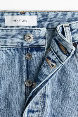 Jean à jambes droites - Bleu denim clair — photo 4