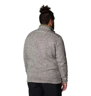 COLUMBIA SWEAT CHINE ZIP Kaki/Beige — photo 3