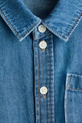 Chemise en denim - Bleu denim — photo 3