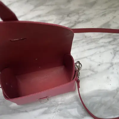 Petit Sac Bandoulière en Cuir Rose — photo 3