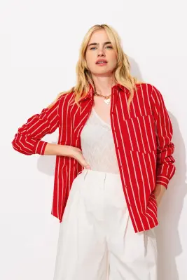 Chemise rayée Femme — photo 4